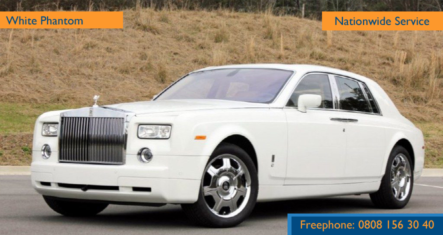 White Rolls Royce Phantom